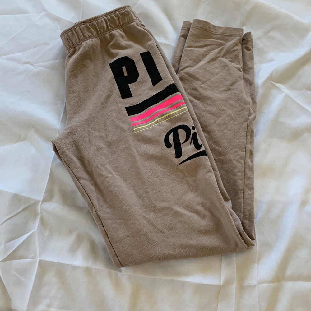 Pink sweat pants